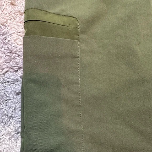 Figs Olive Green Joggers with Pink Drawstring - Picture 6 of 6